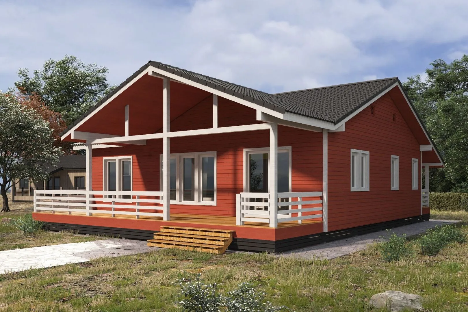 Одноэтажный дом Сканди Вилье ВМ