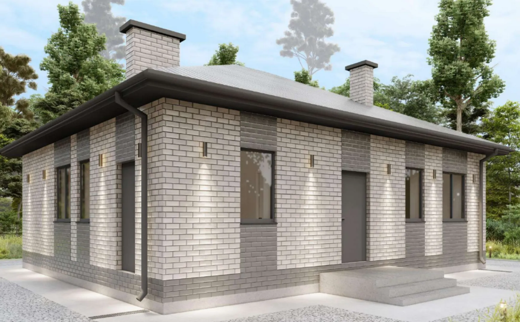 Nodo-80, Одноэтажный дом