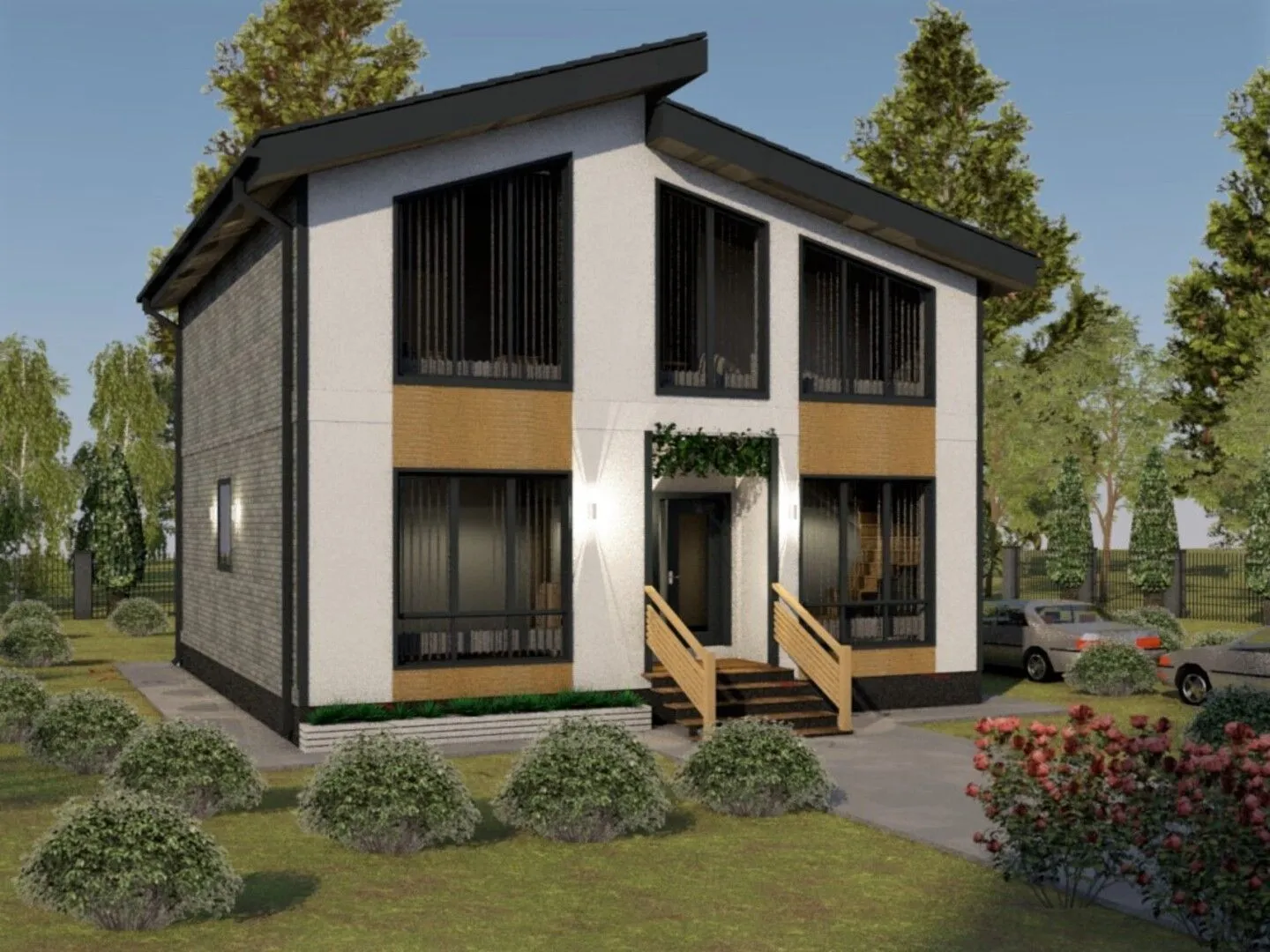 Двухэтажный дом КОМФОРТ 150-1