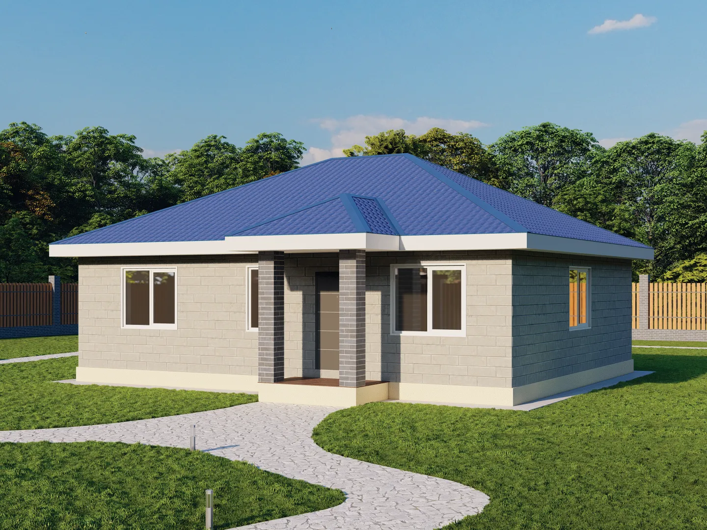 Одноэтажный дом