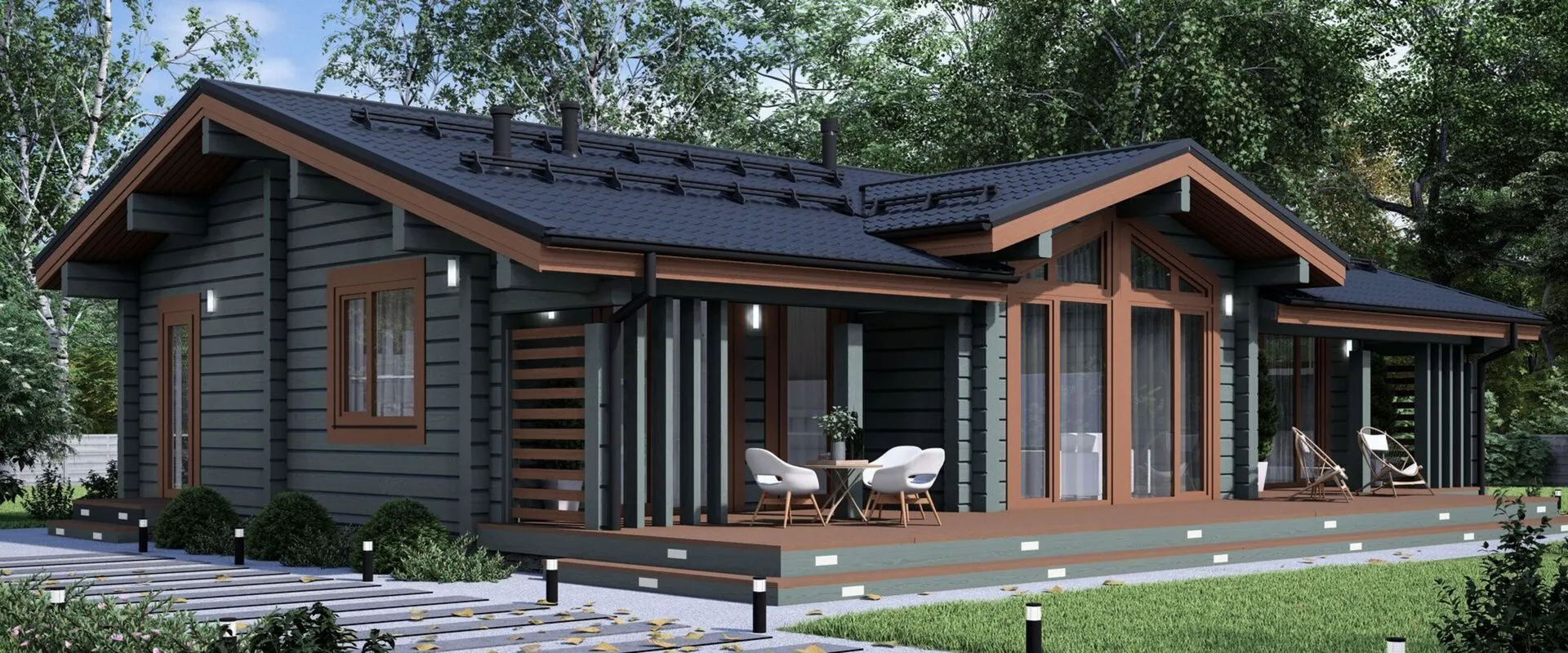 Дом из клееного бруса РП-052