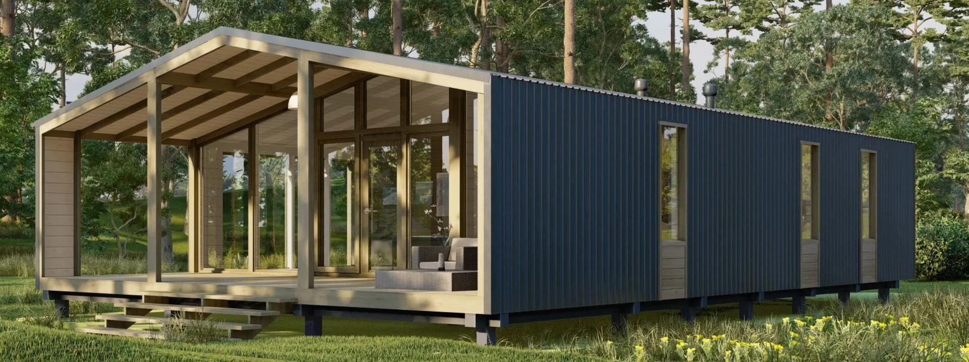 Модульный дом FL 77 (ДМ77)