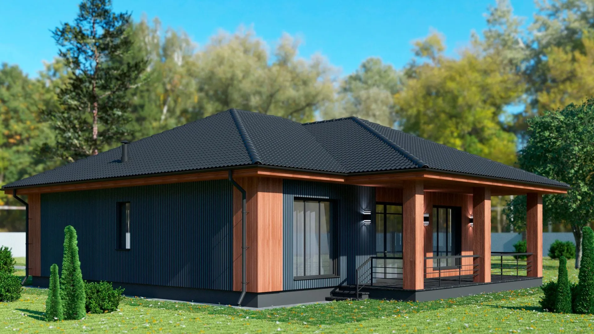 Проект с вентилируемым фасадом LOTUS-ЗП