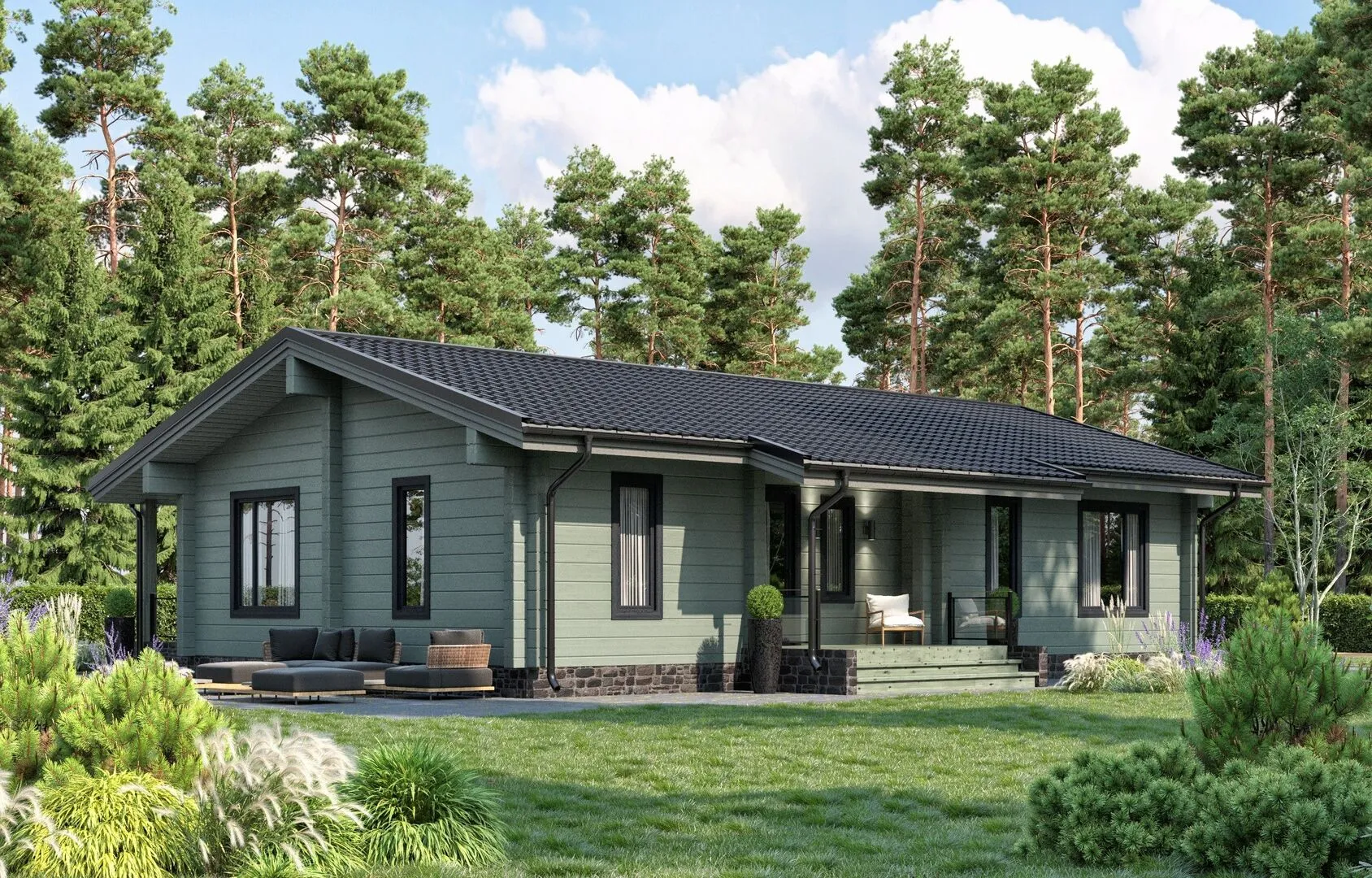 Дом из клееного бруса 