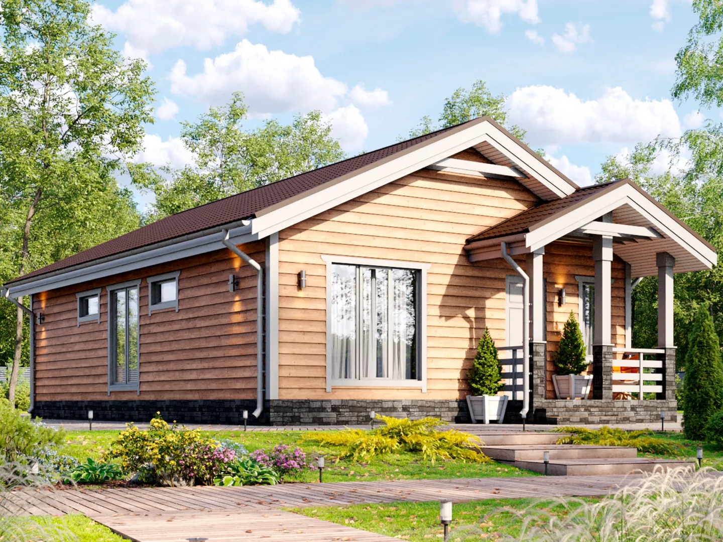 Одноэтажный загородный дом «Эрфурт»