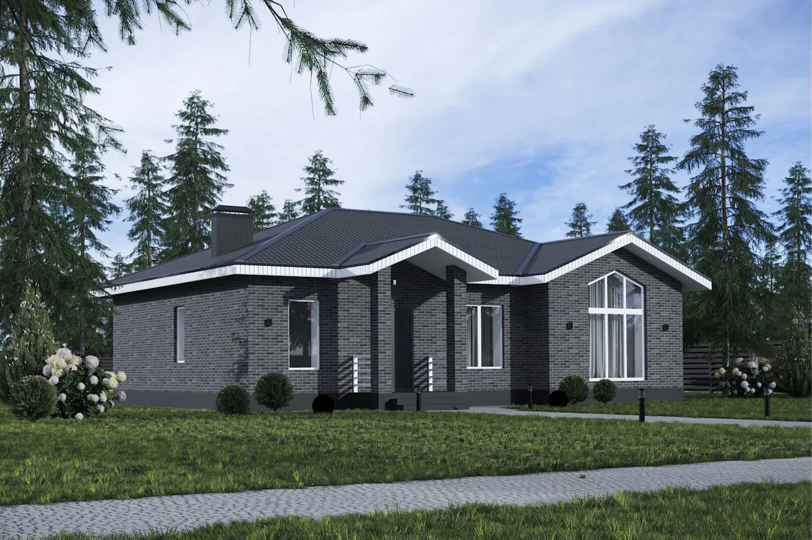 Одноэтажный дом 