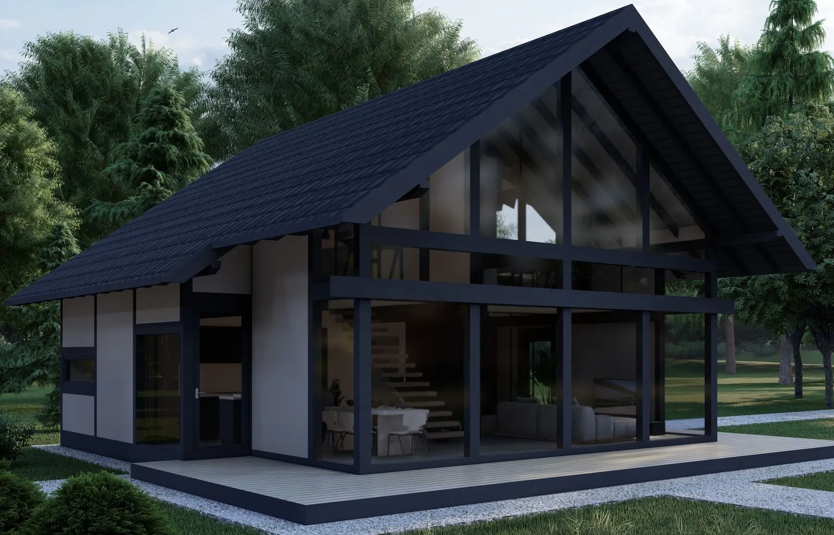 Двухэтажный фахверк MIDI UP