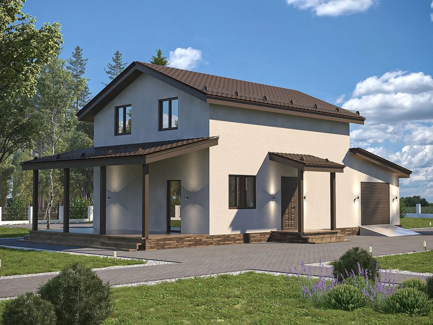 Дом из газобетона ГБ-178