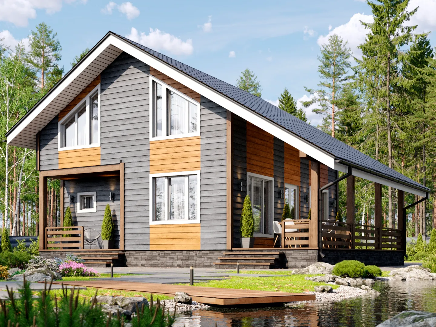 Двухэтажный загородный дом «Спрингсайд»