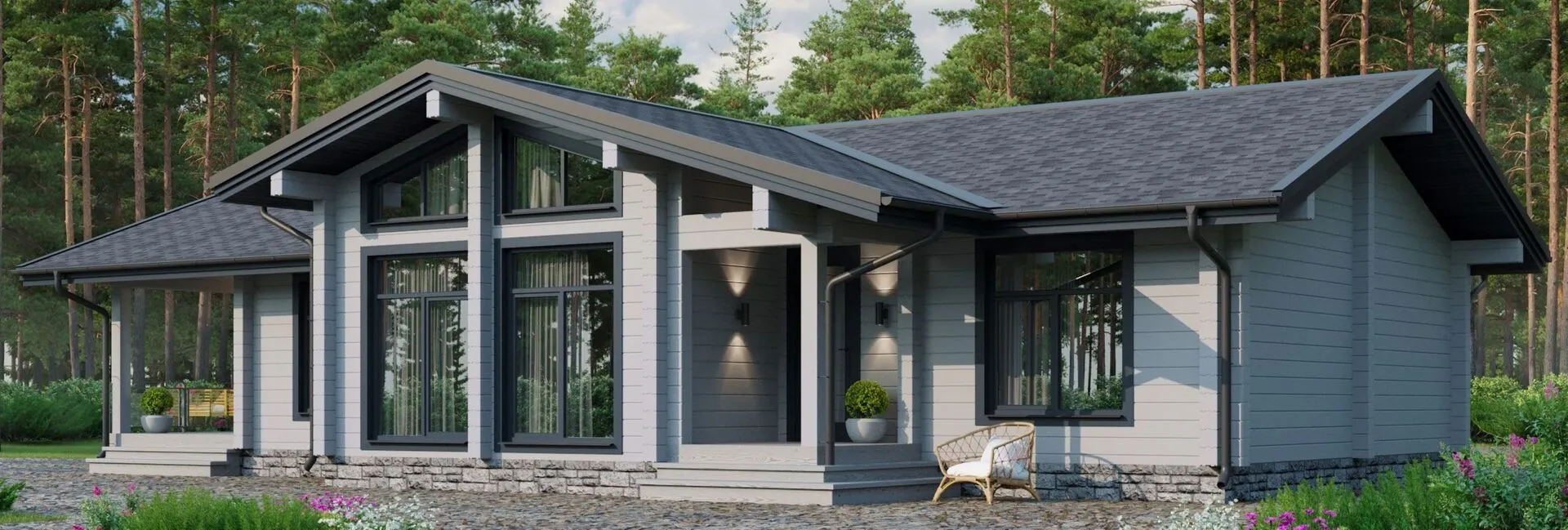 Дом из клееного бруса 