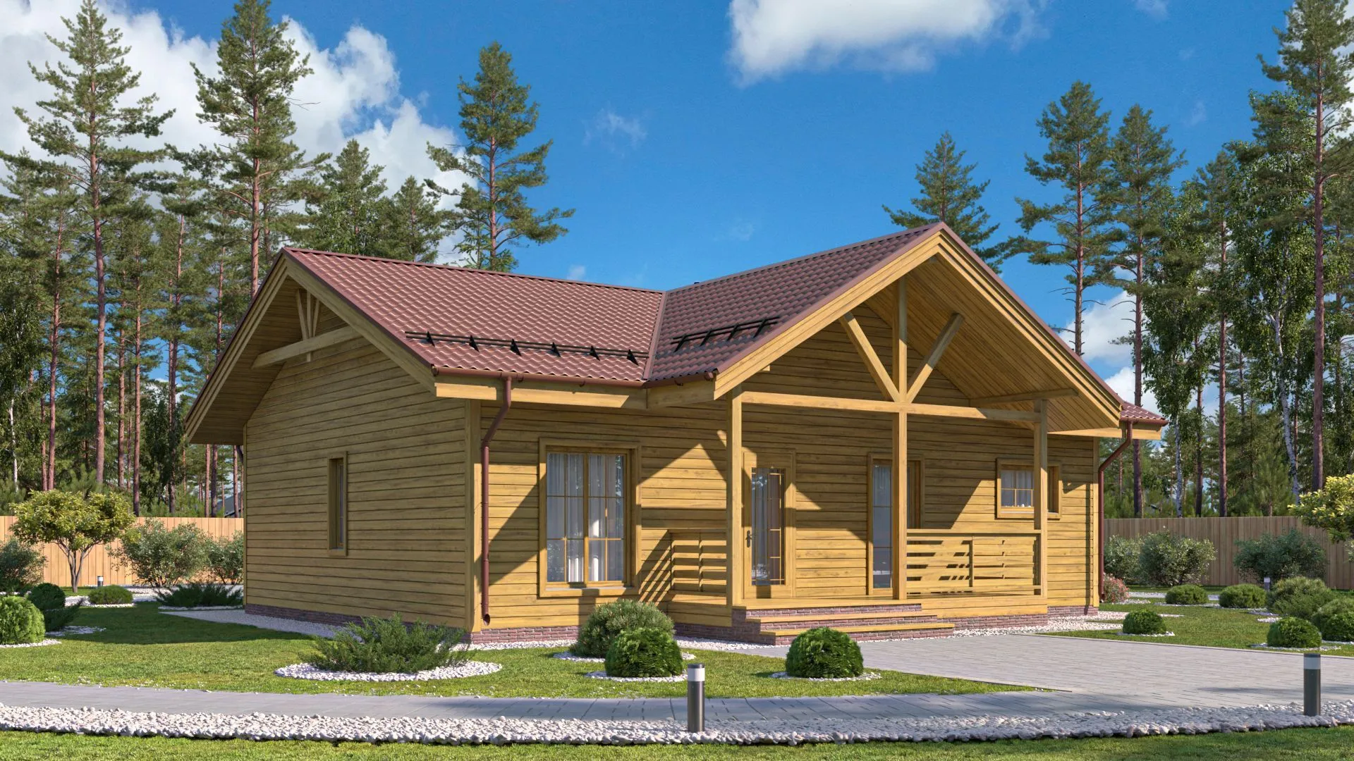 Каркасный дом 9х12 К-27