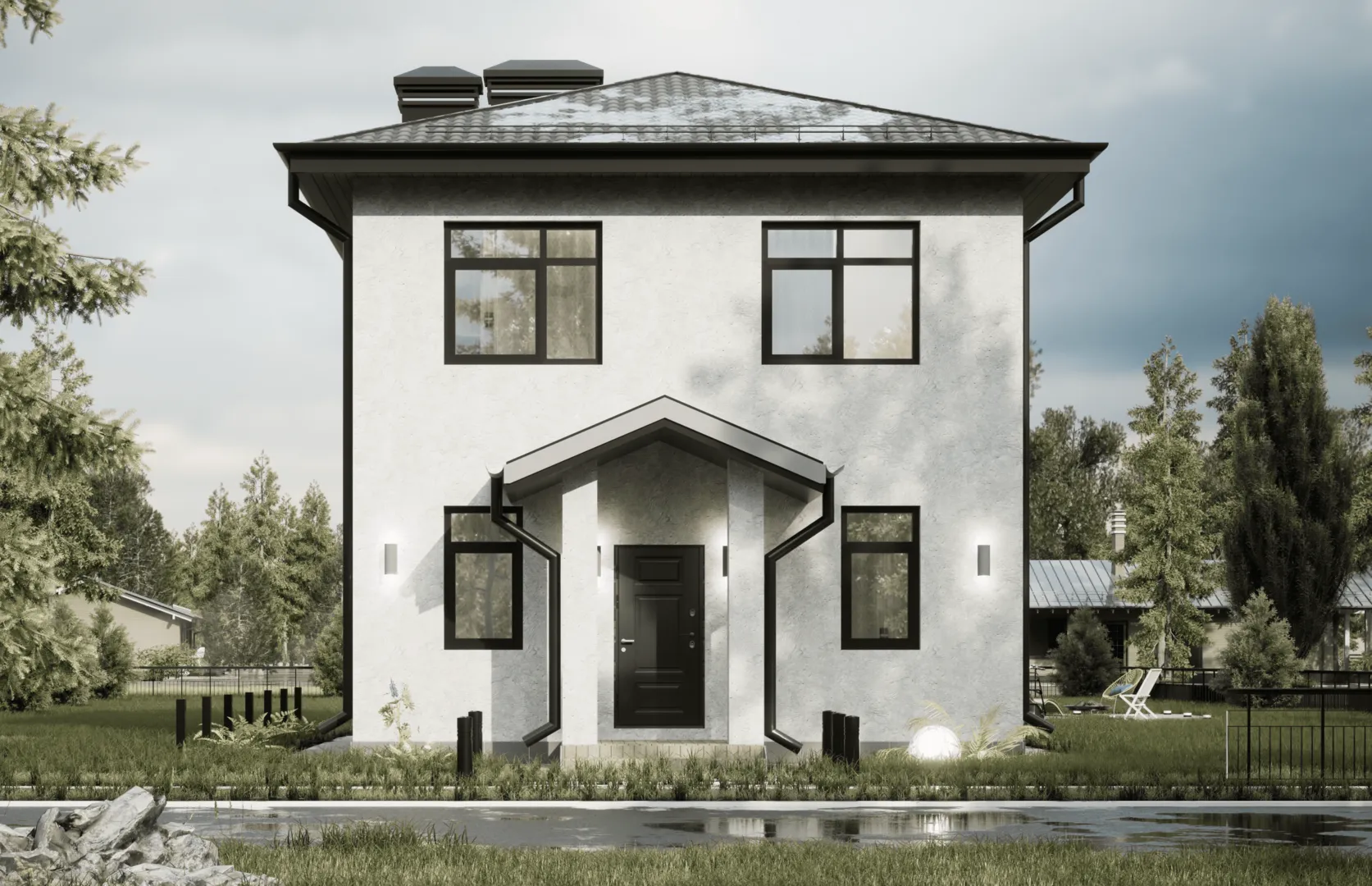 Двухэтажный дом FK-139