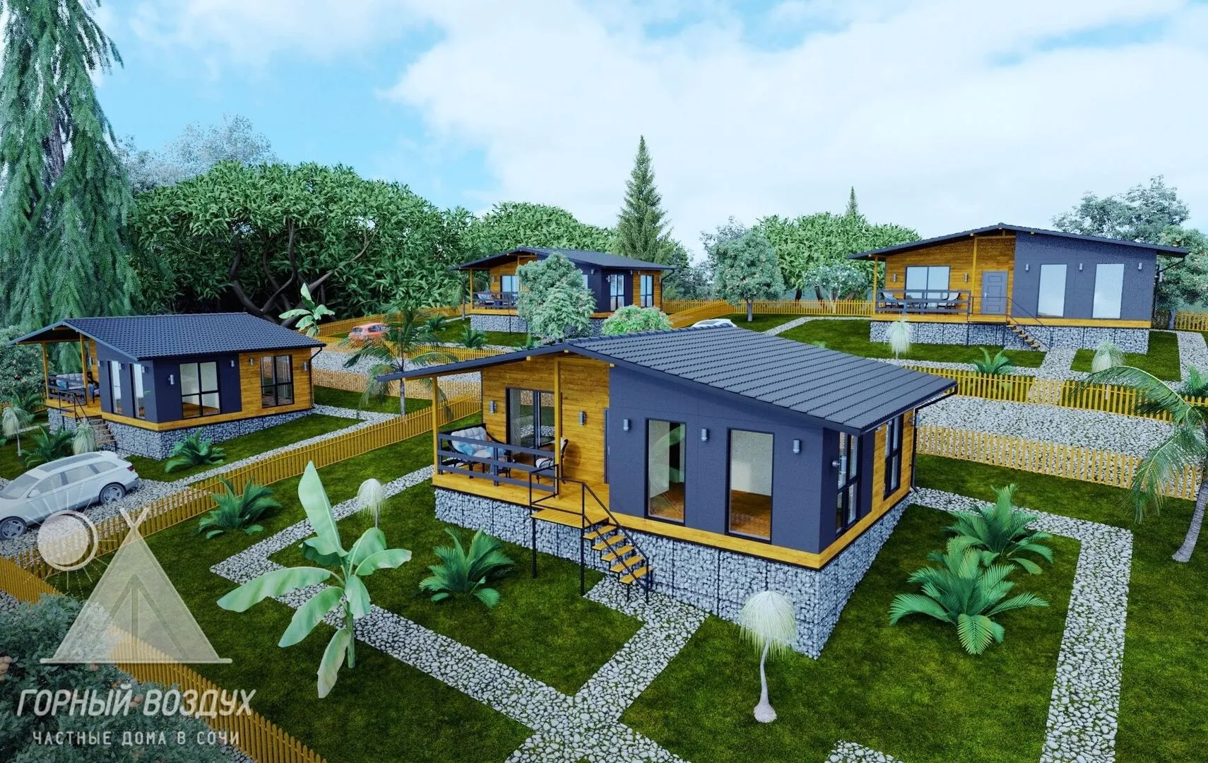 Загородный дом Шале 77 кв.м