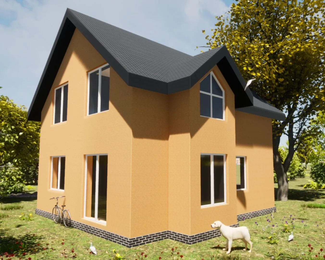 Дом из газобетона Мирамар-М