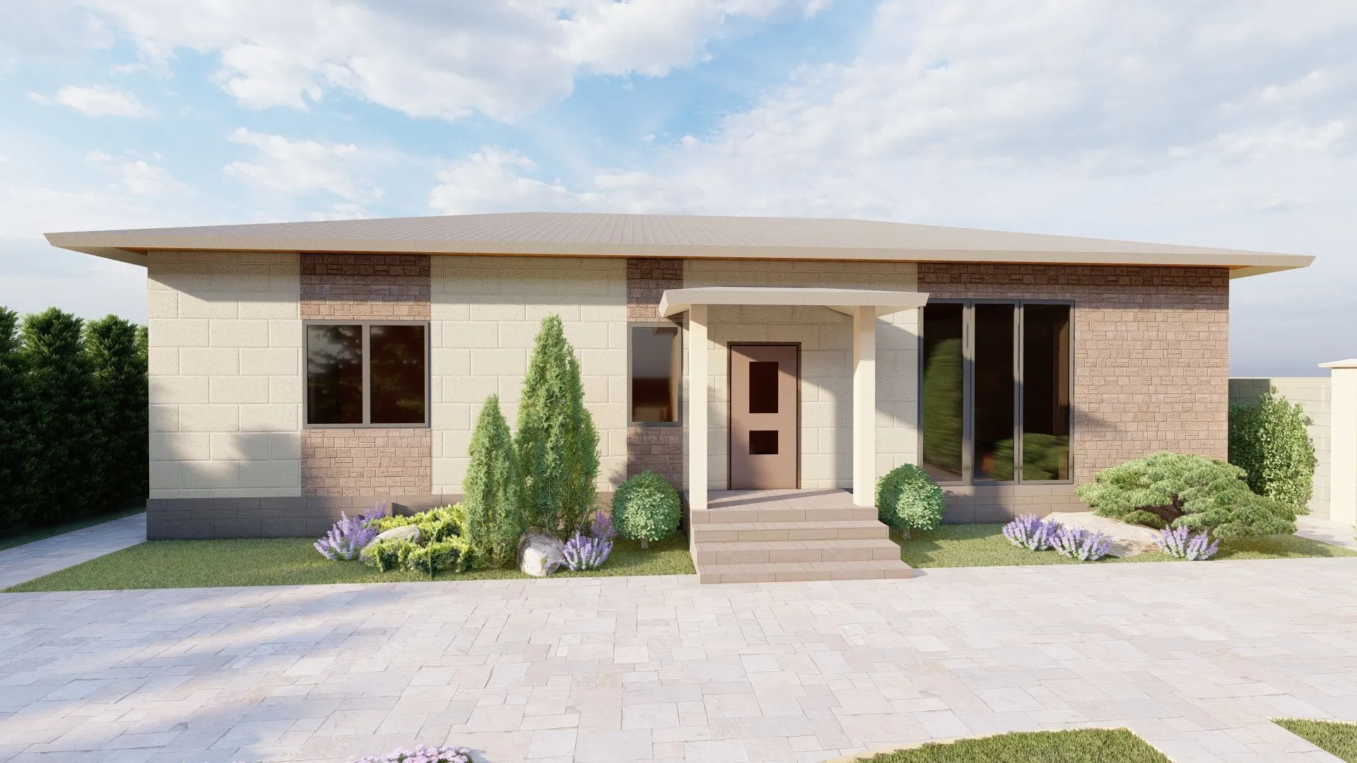 Одноэтажный Загородный дом