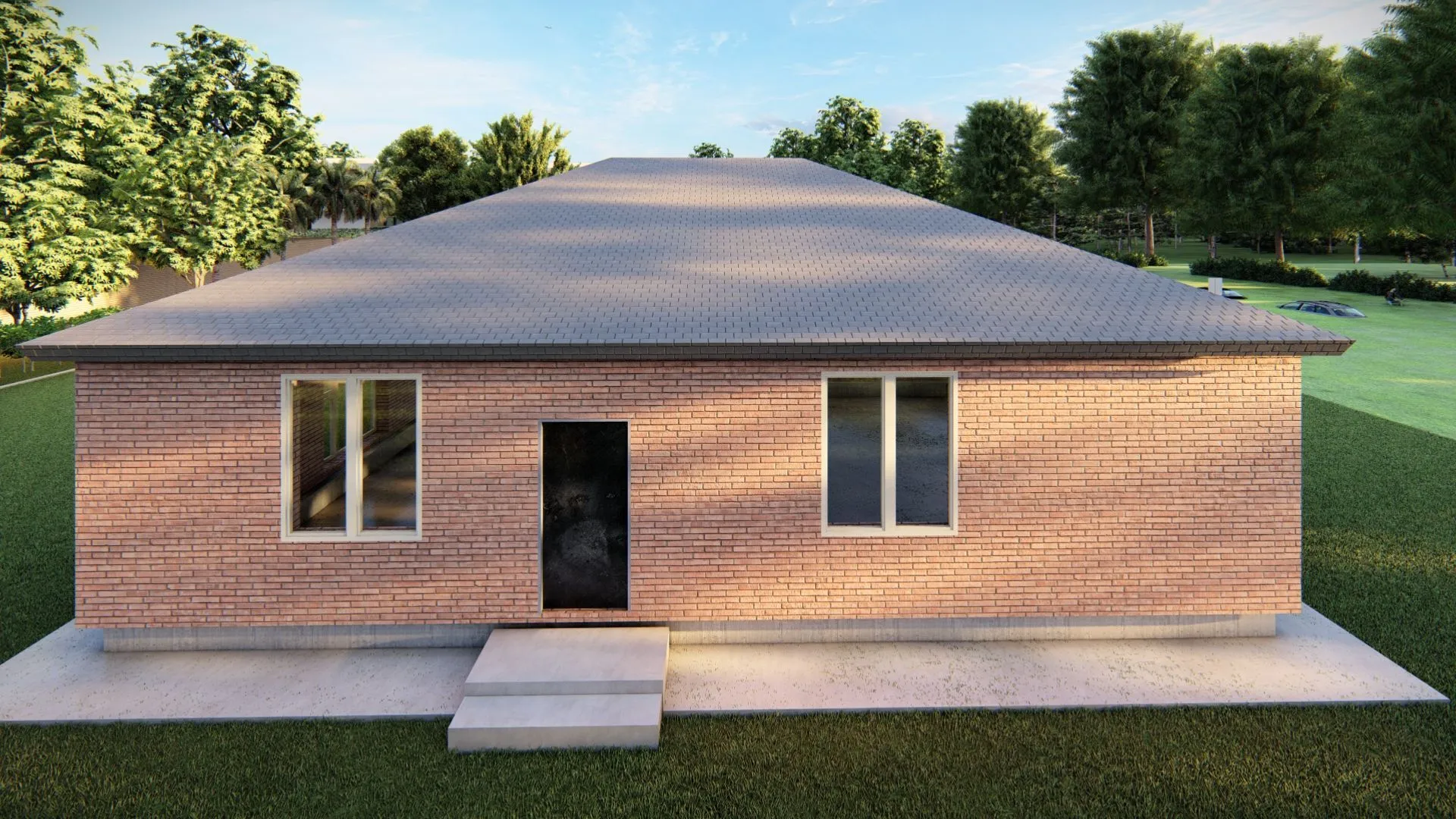 Дом 1 облицовка кирпич