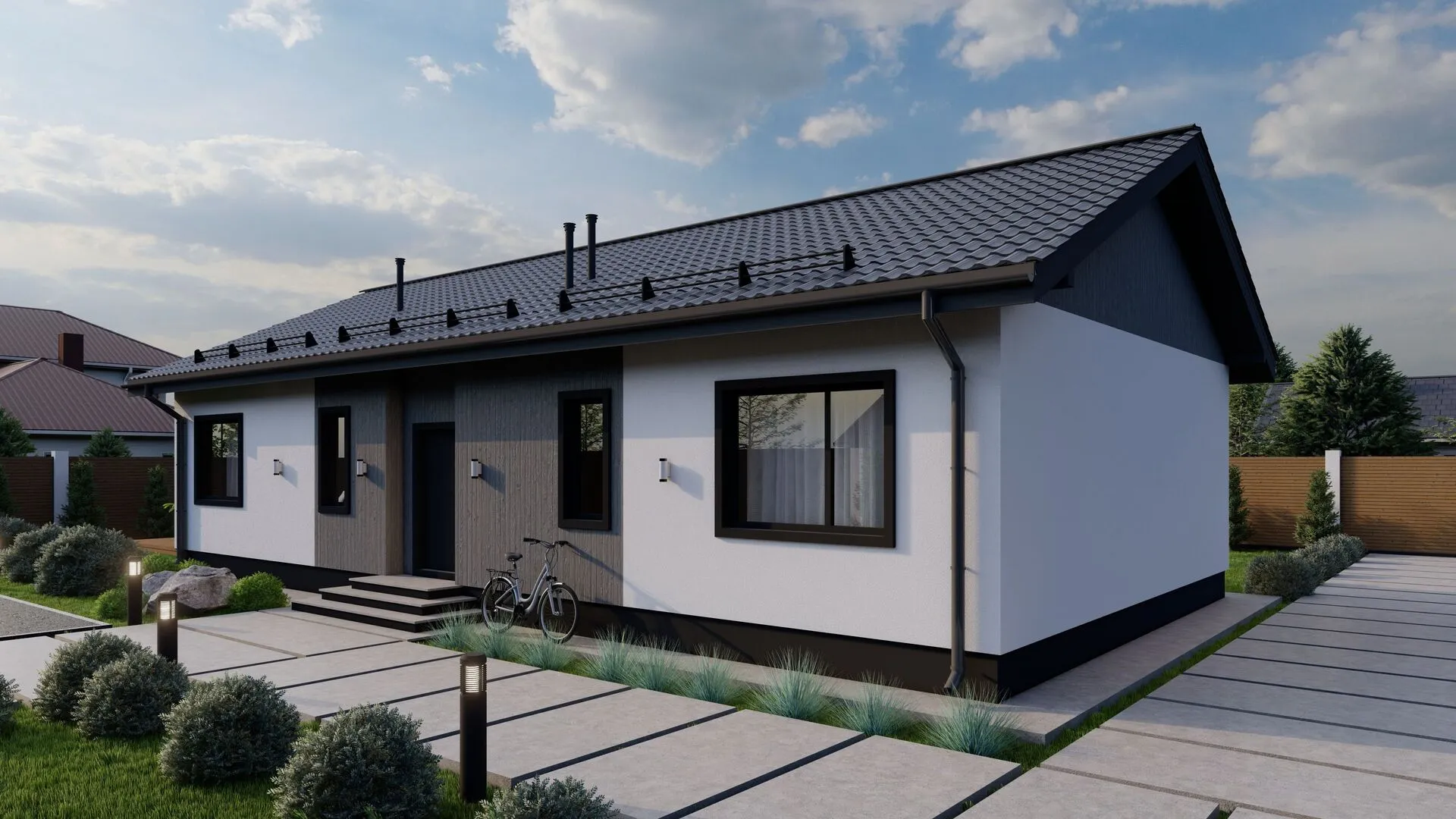 Одноэтажный Жилой Дом Level 8