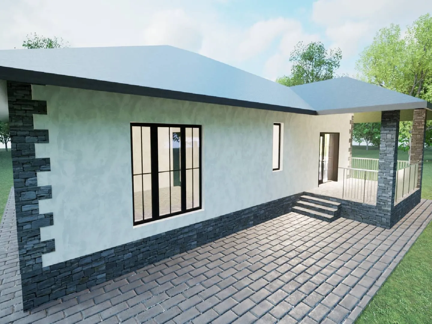 Проект одноэтажного дома Челси