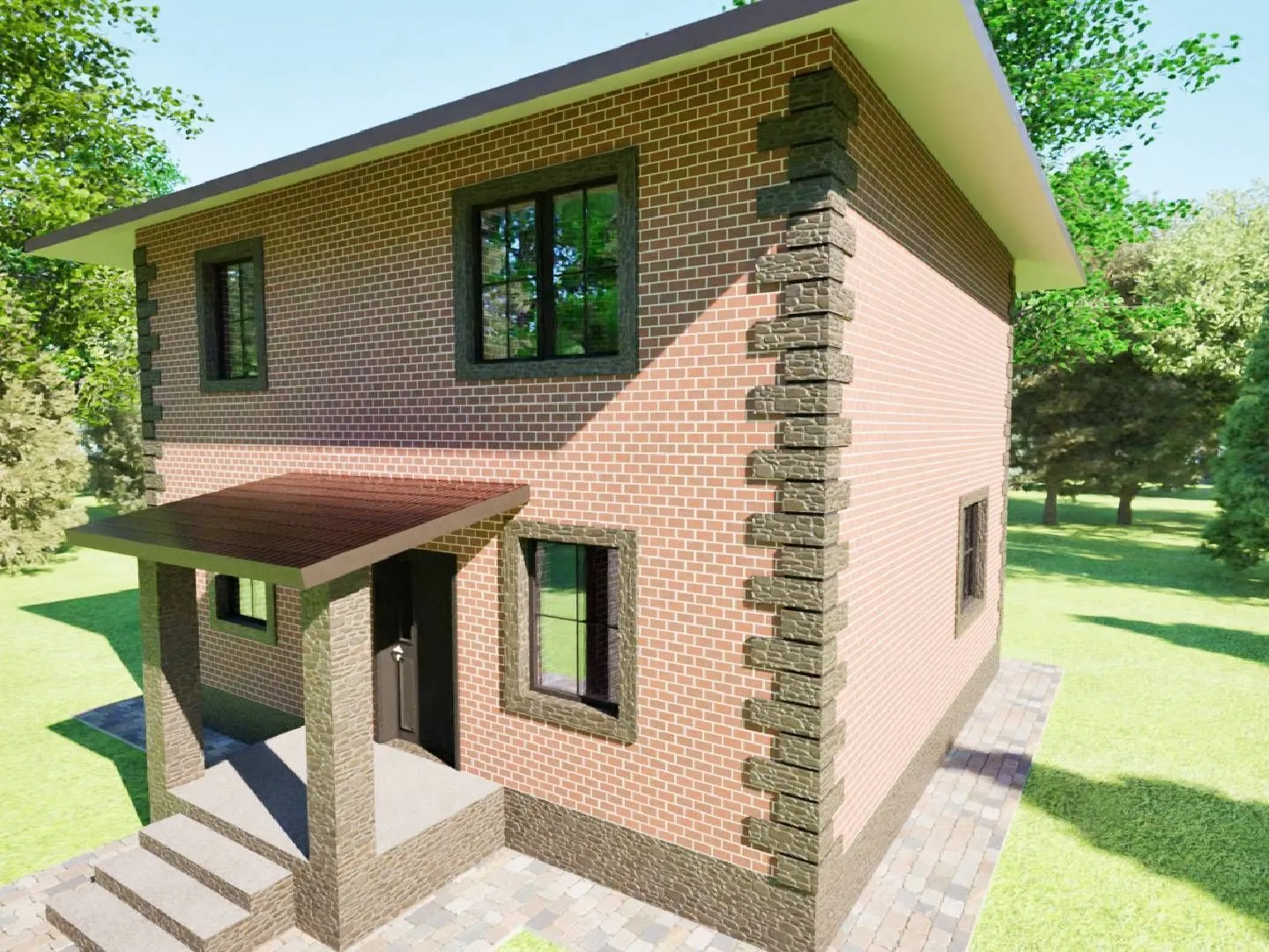 Проект двухэтажного дома Граф