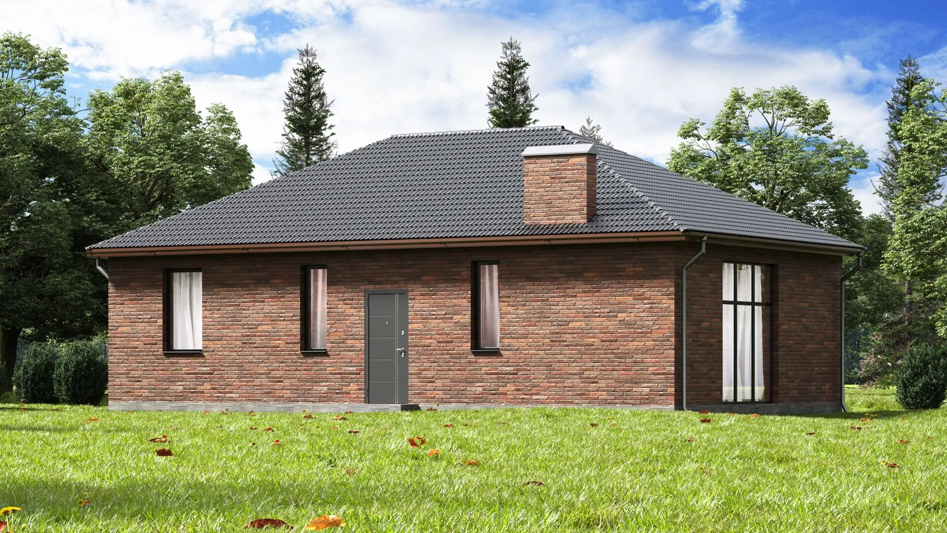 Жилой дом площадью 80м2