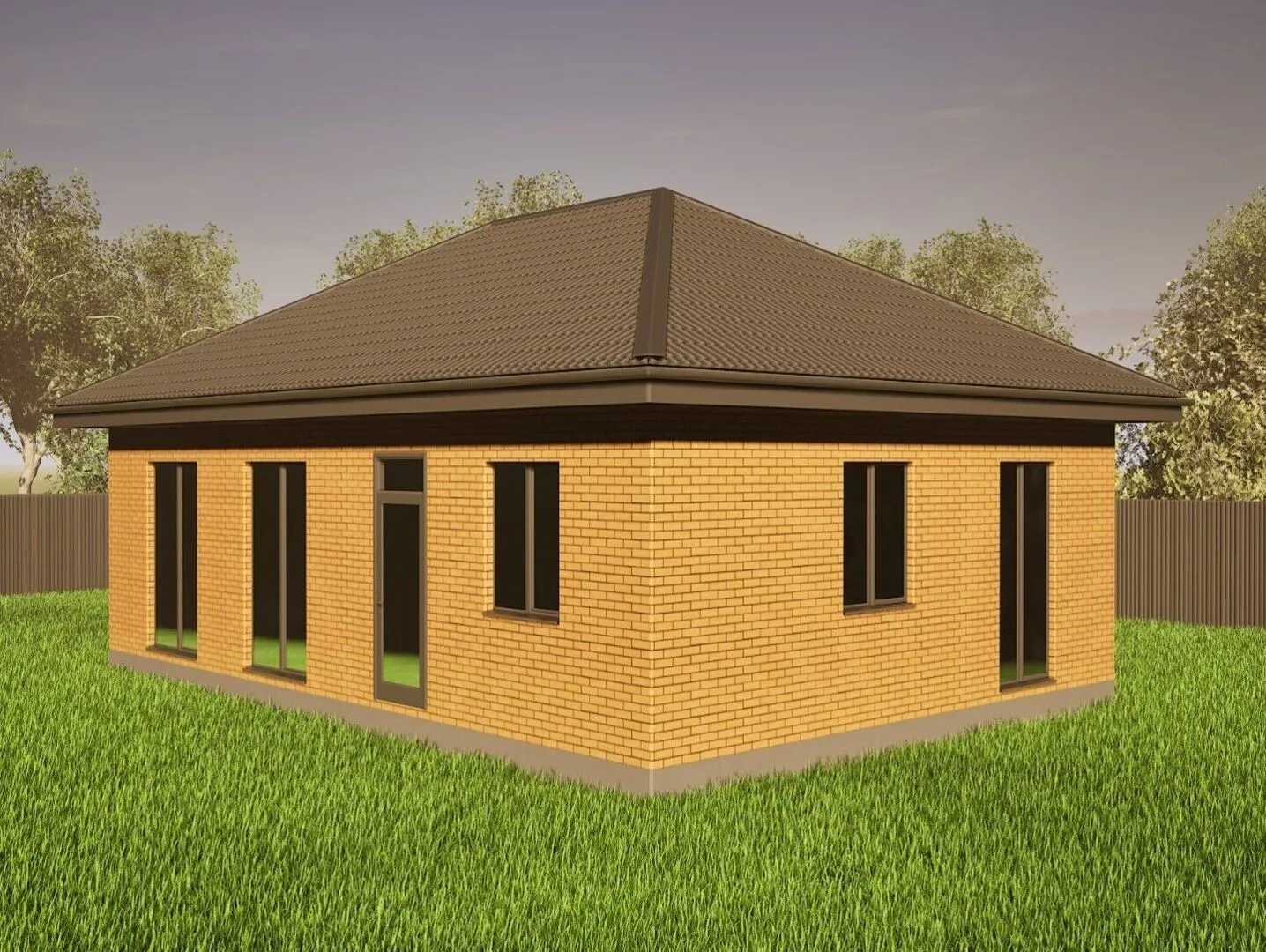 Одноэтажный дом 