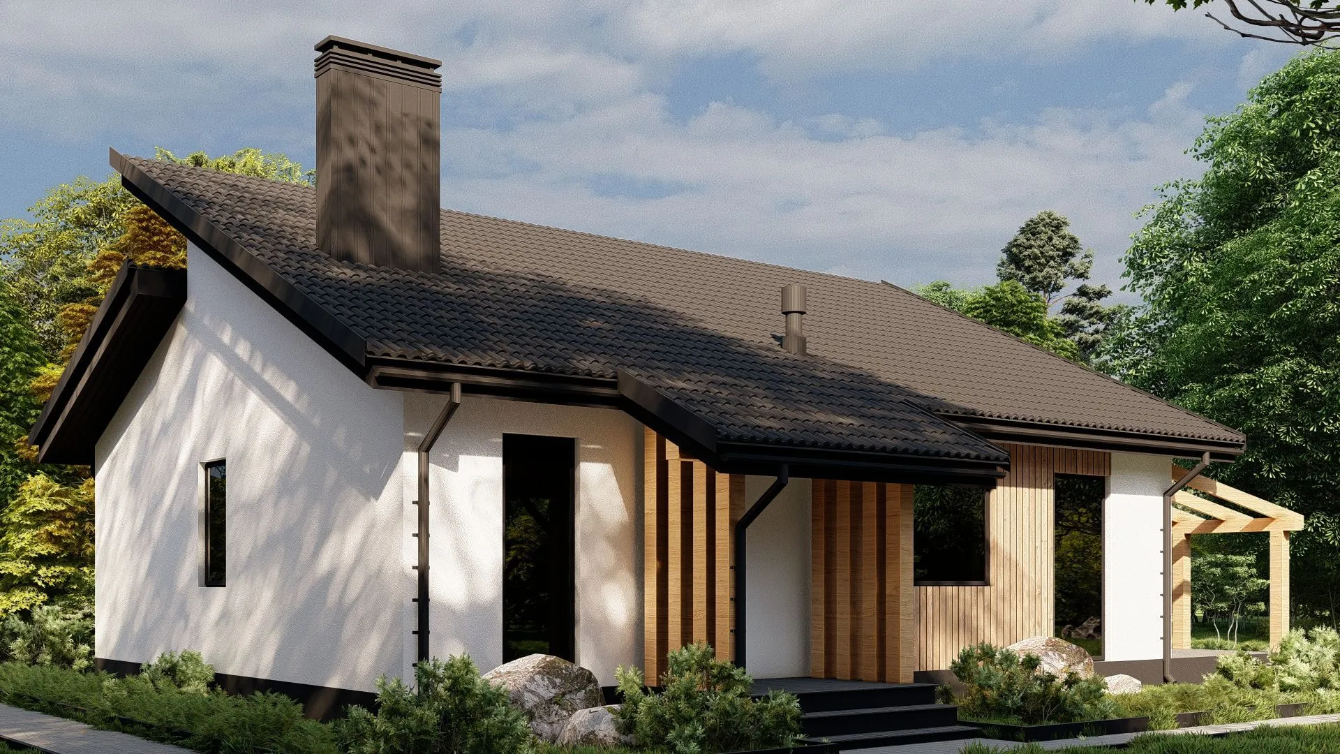 Одноэтажный дом С-107