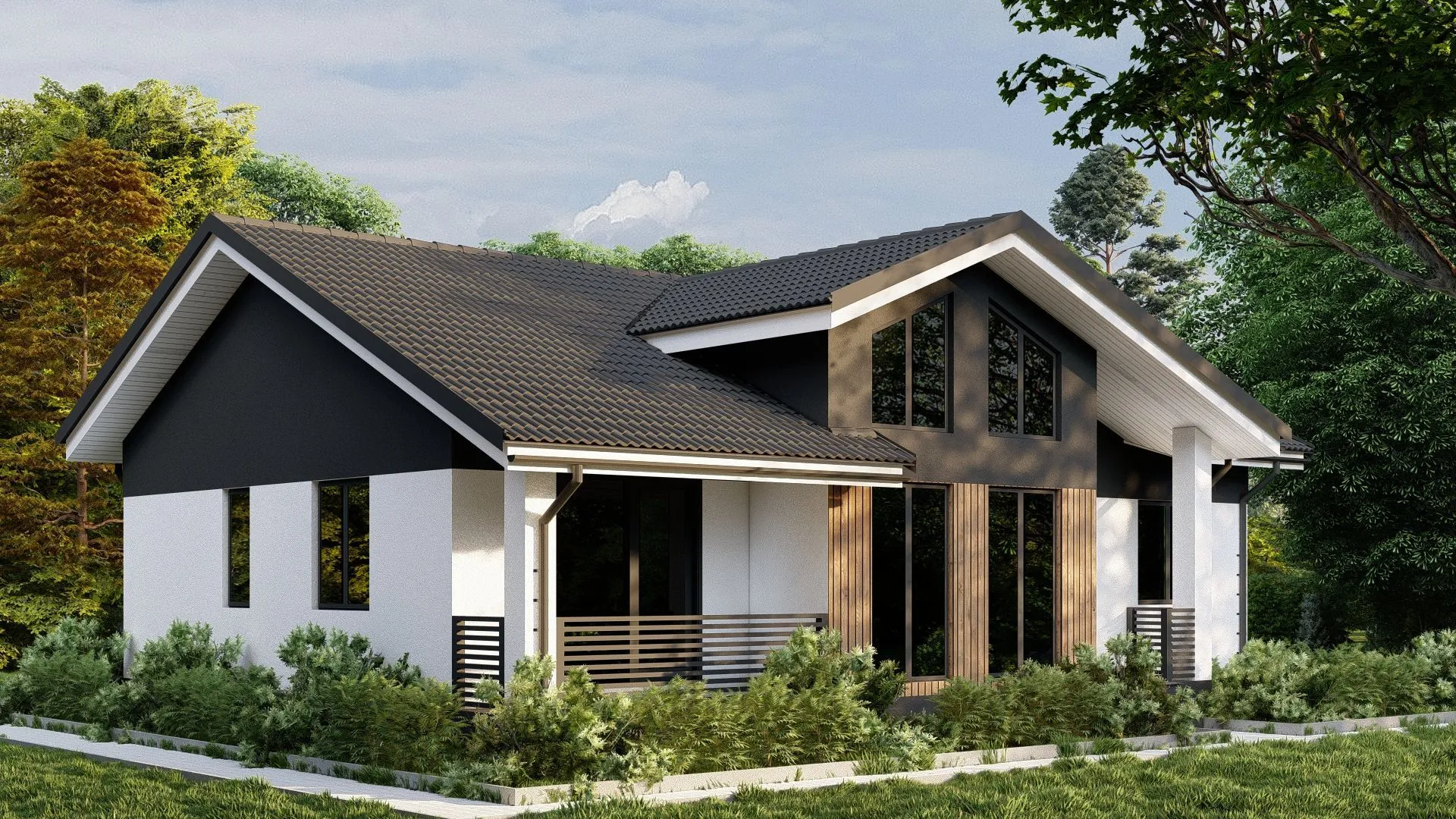 Одноэтажный дом С-117