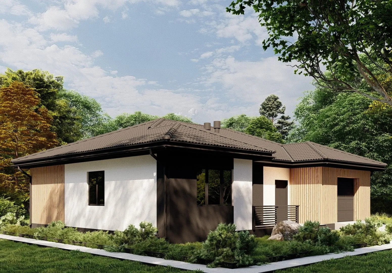 Одноэтажный дом С-150