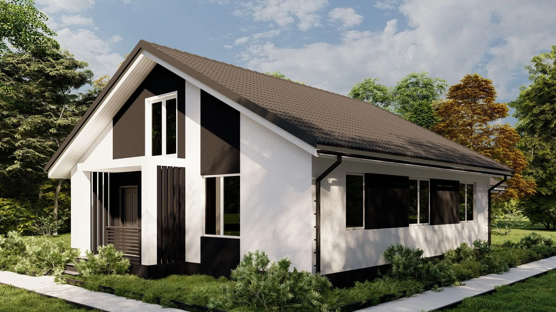 Мансардный дом К-185