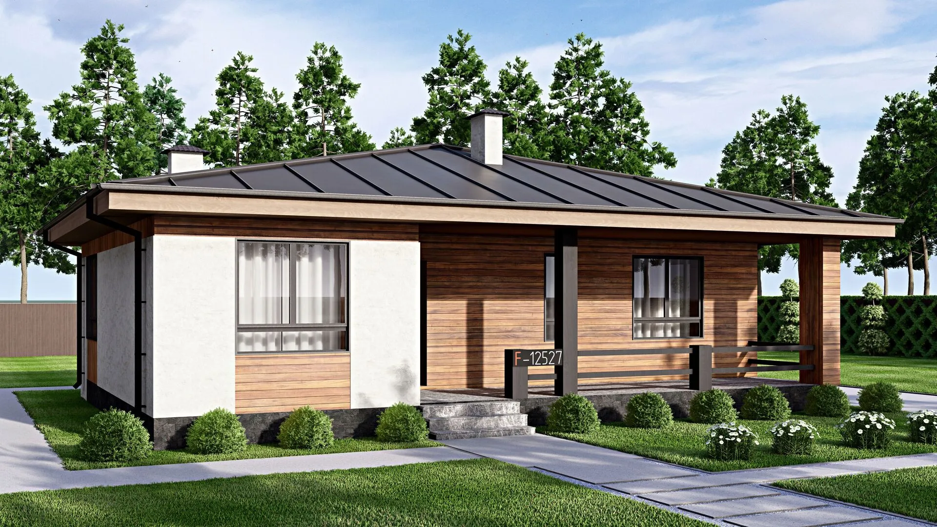 Одноэтажный дом Fixplans-12527