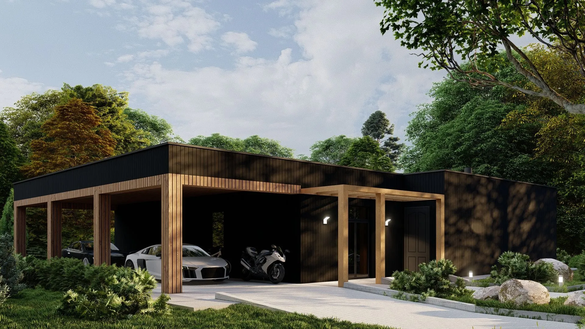 Одноэтажный дом В-205