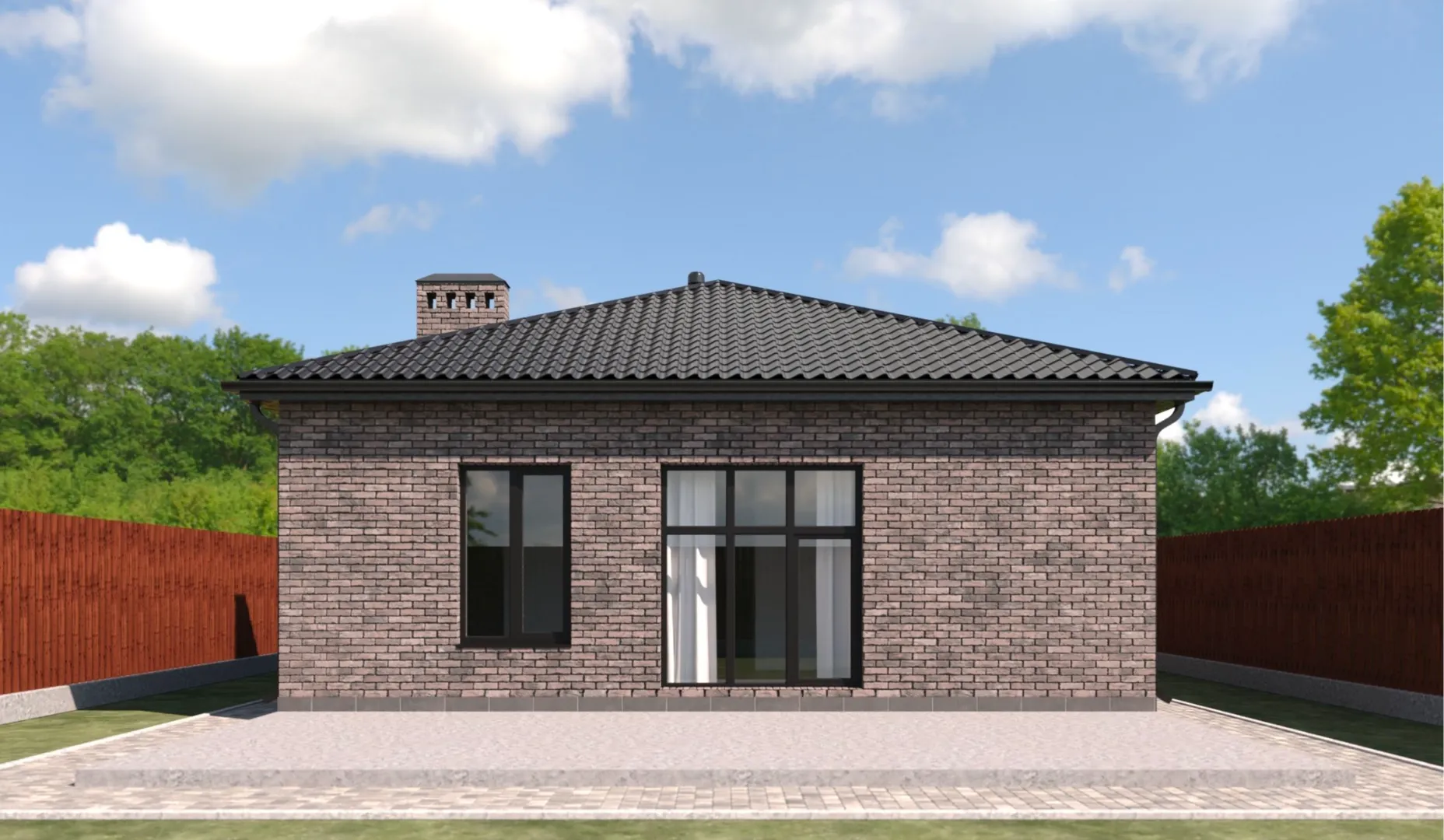 Жилой дом площадью 105м2 с террасой площадью 35м2