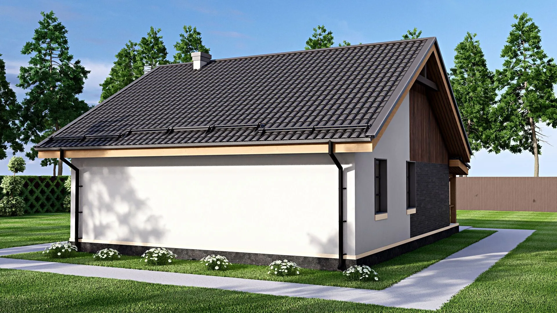 Одноэтажный дом Fixplans-8576