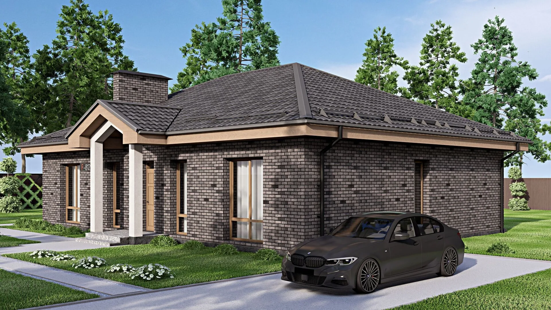 Одноэтажный дом Fixplans-8126