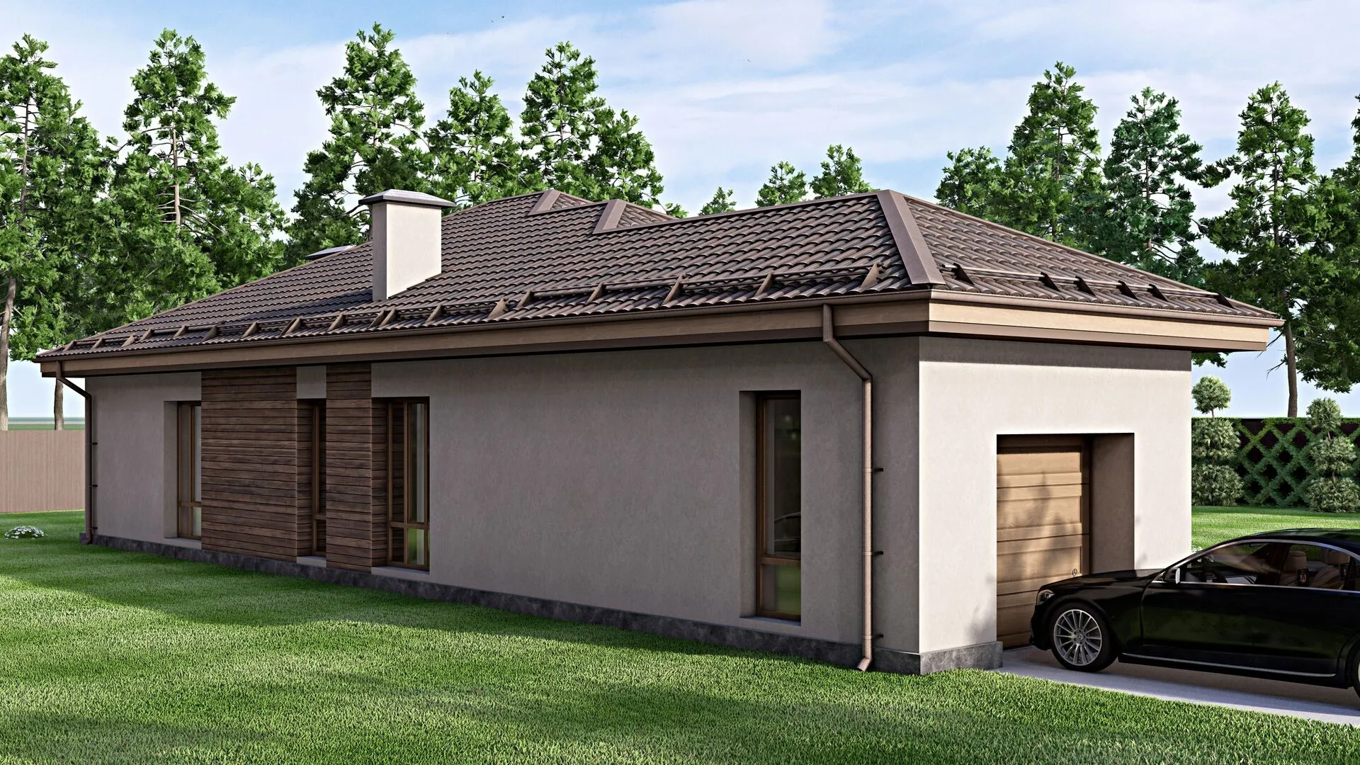 Одноэтажный дом Fixplans-8216