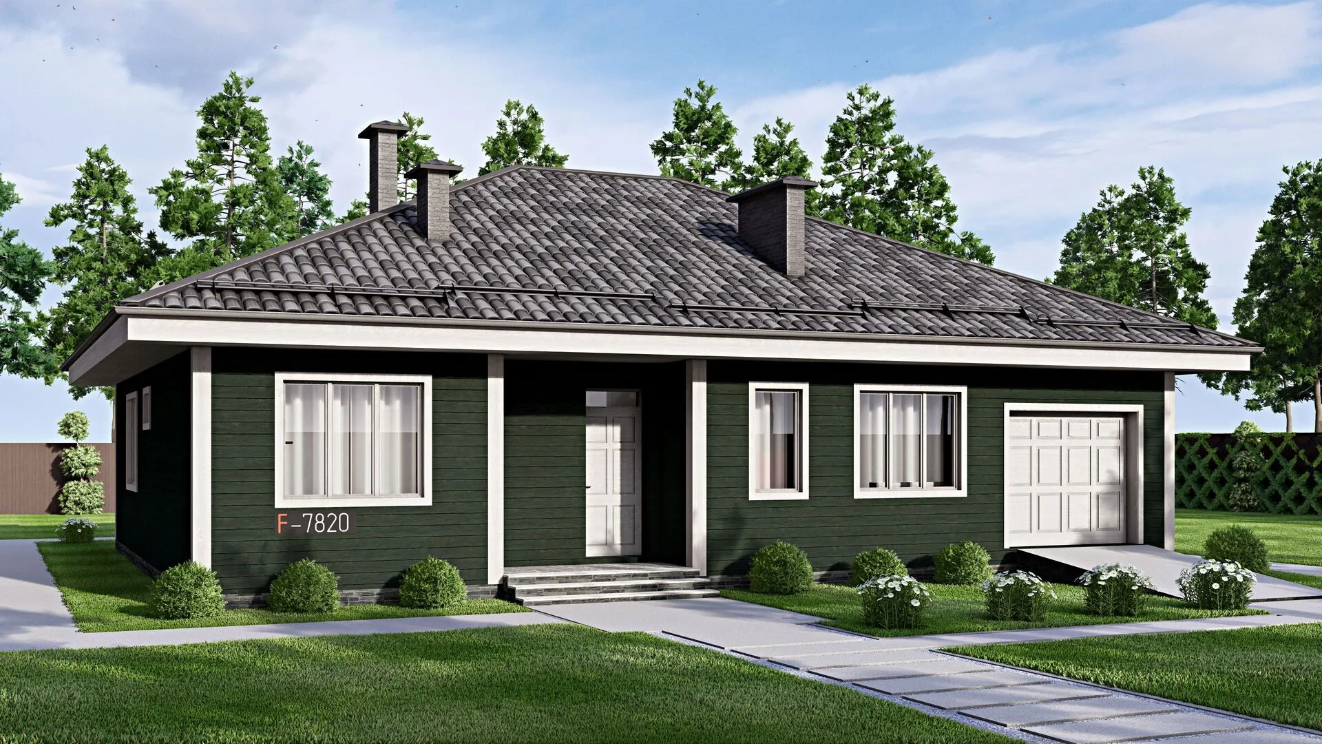 Одноэтажный дом Fixplans-7820