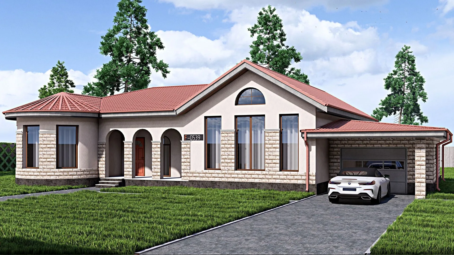 Одноэтажный дом Fixplans- 0539