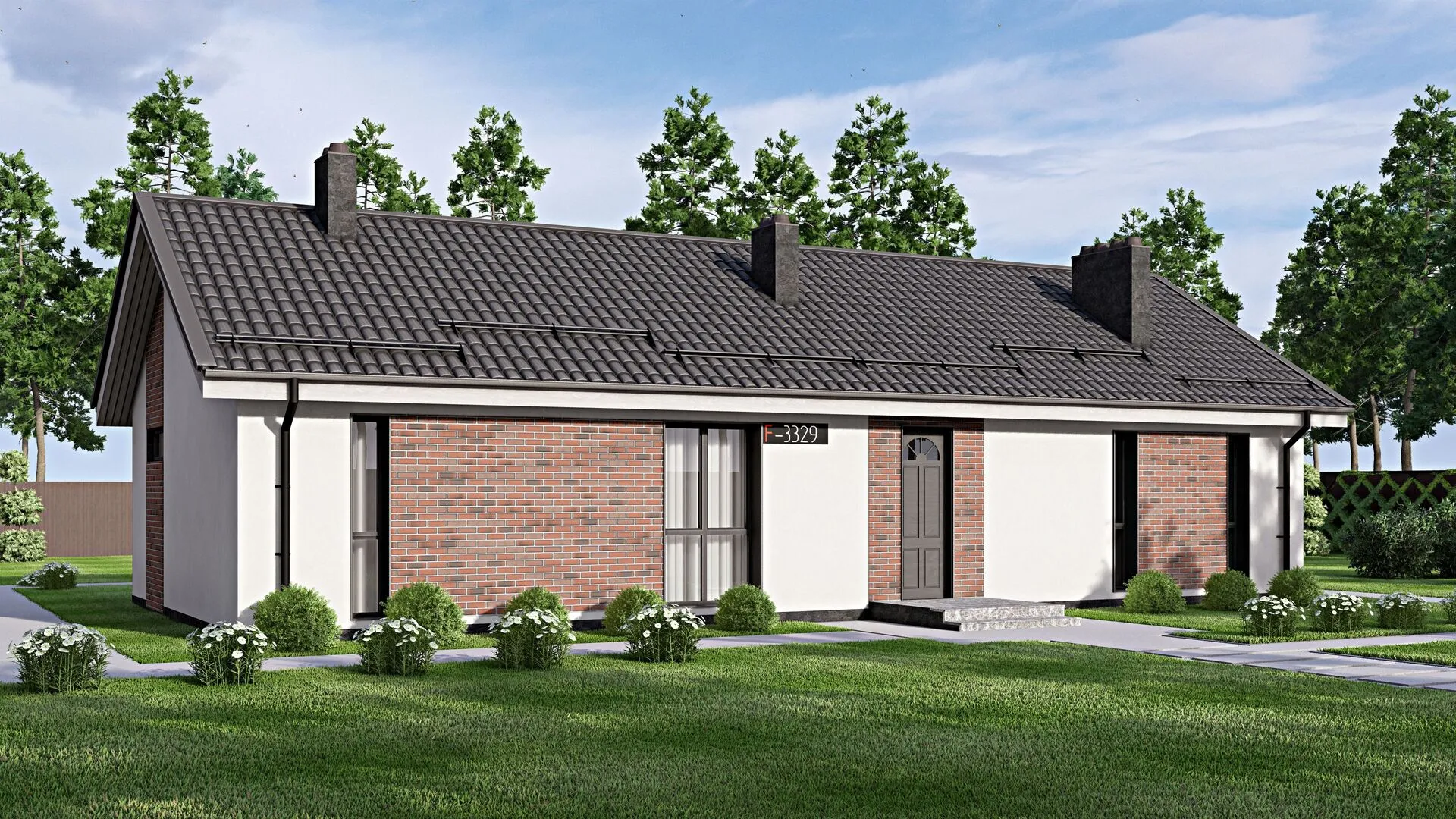 Одноэтажный дом Fixplans-3329