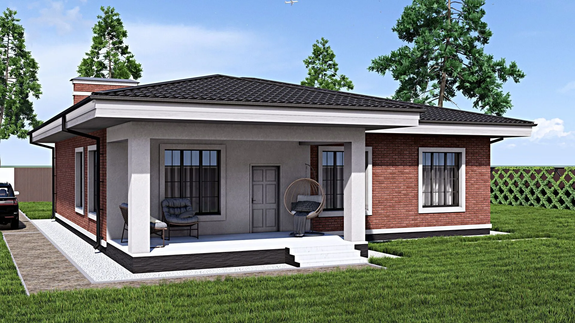 Одноэтажный дом Fixplans - 0917