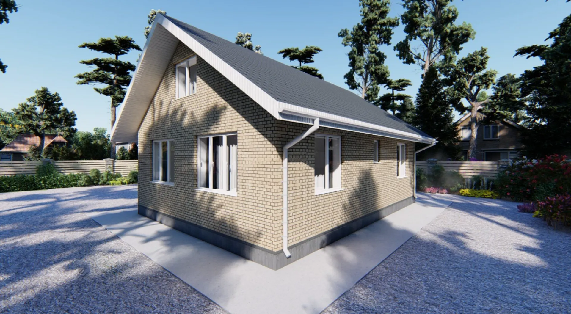 Одноэтажный дом ПГ - 4