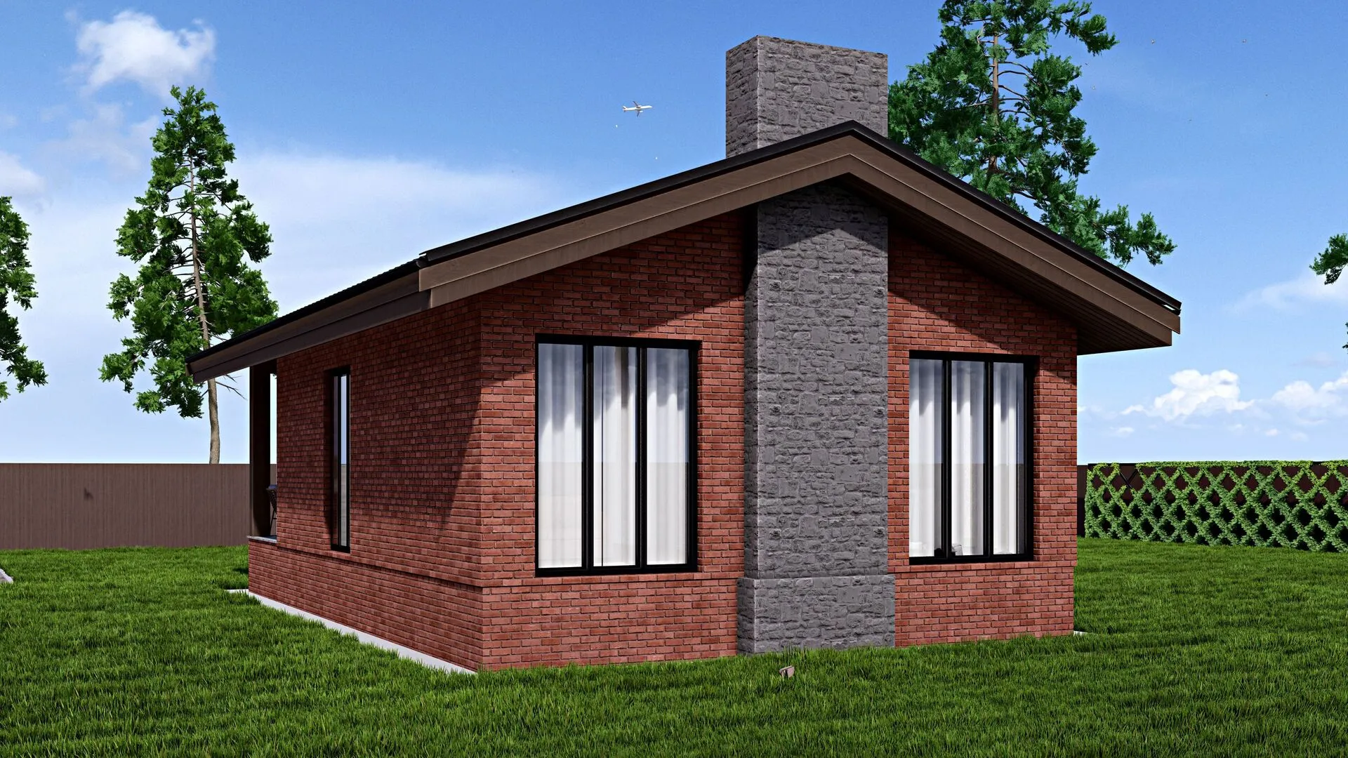 Одноэтажный дом Fixplans - 0755