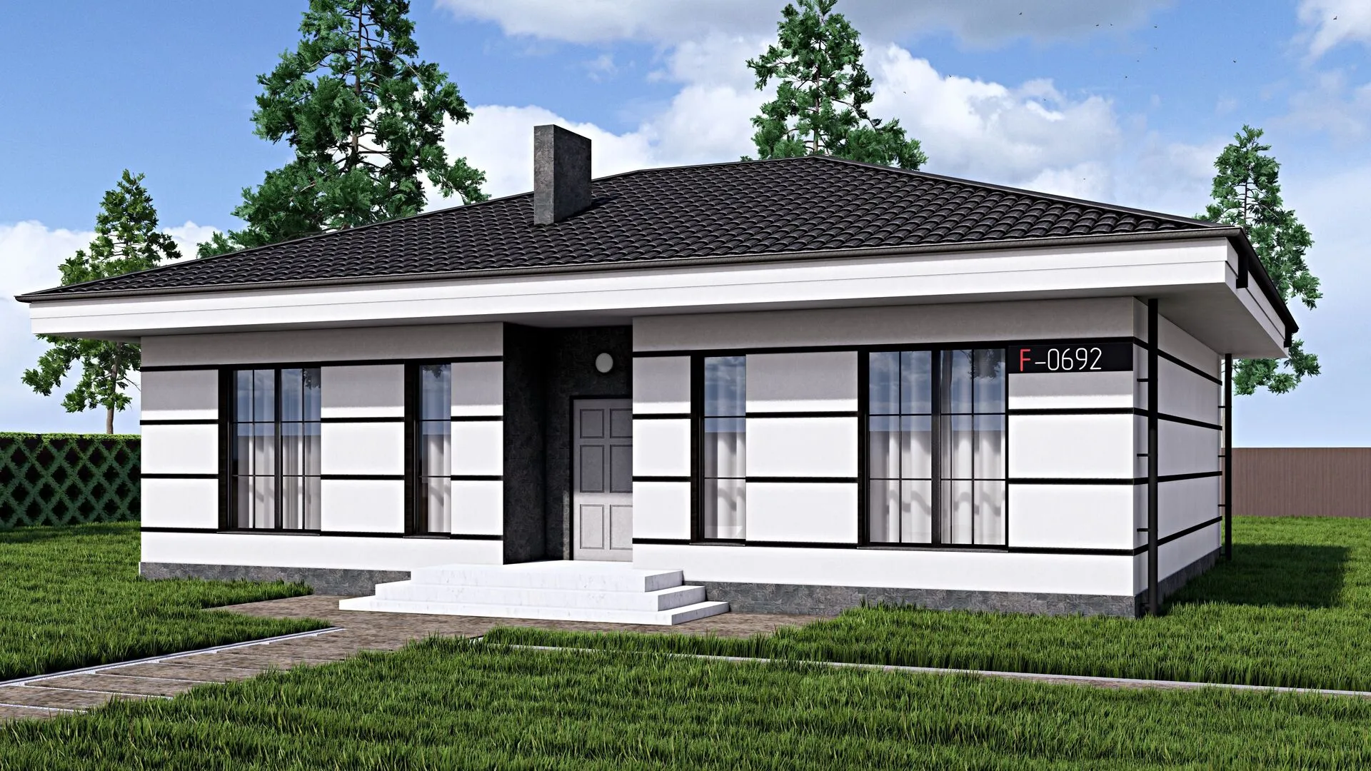 Одноэтажный дом Fixplans - 0692