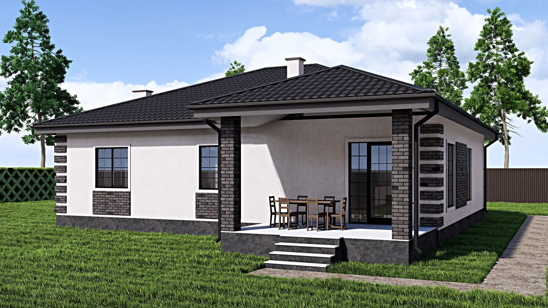 Одноэтажный дом Fixplans-0845i