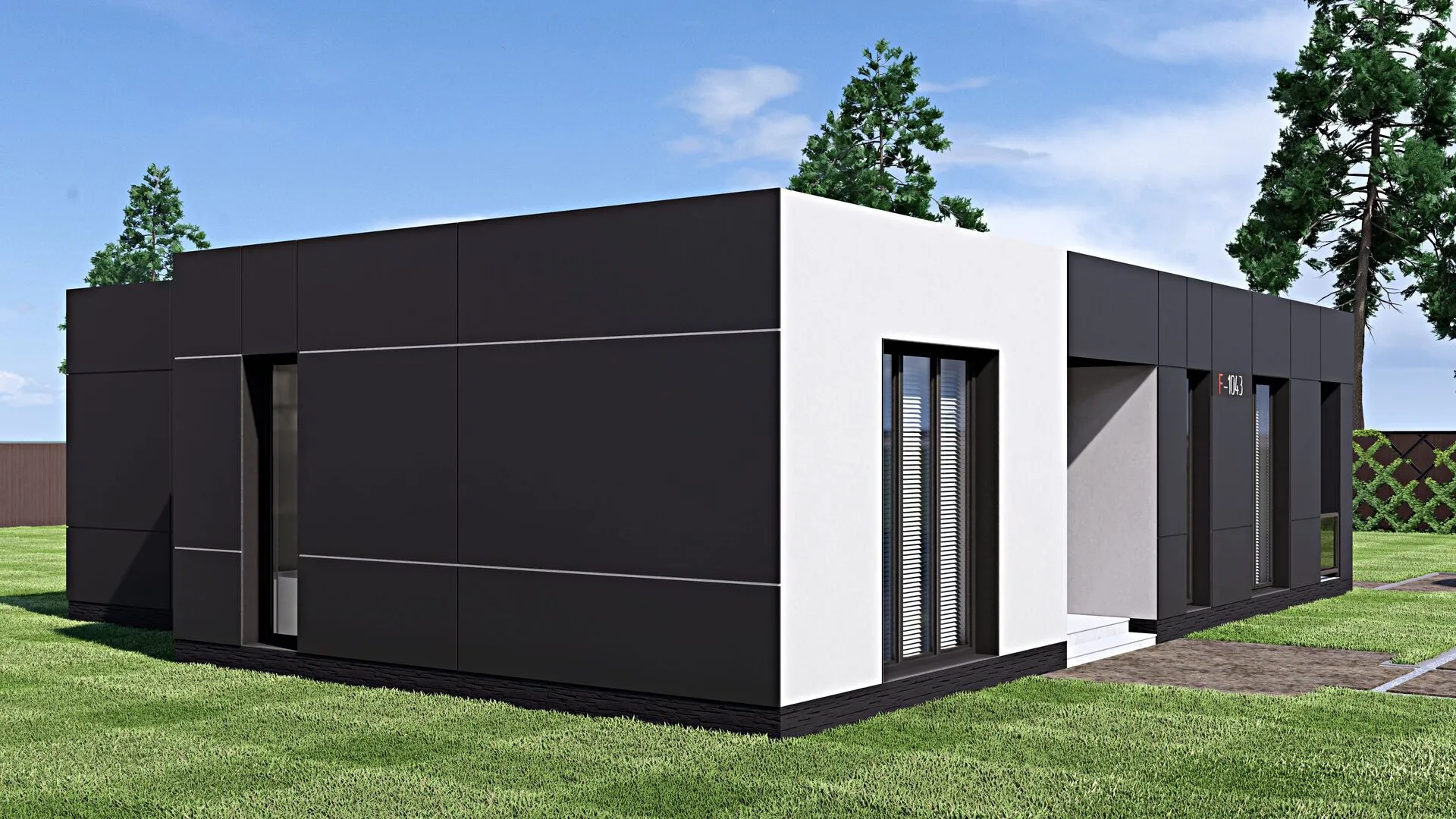 Одноэтажный дом Fixplans - 1043