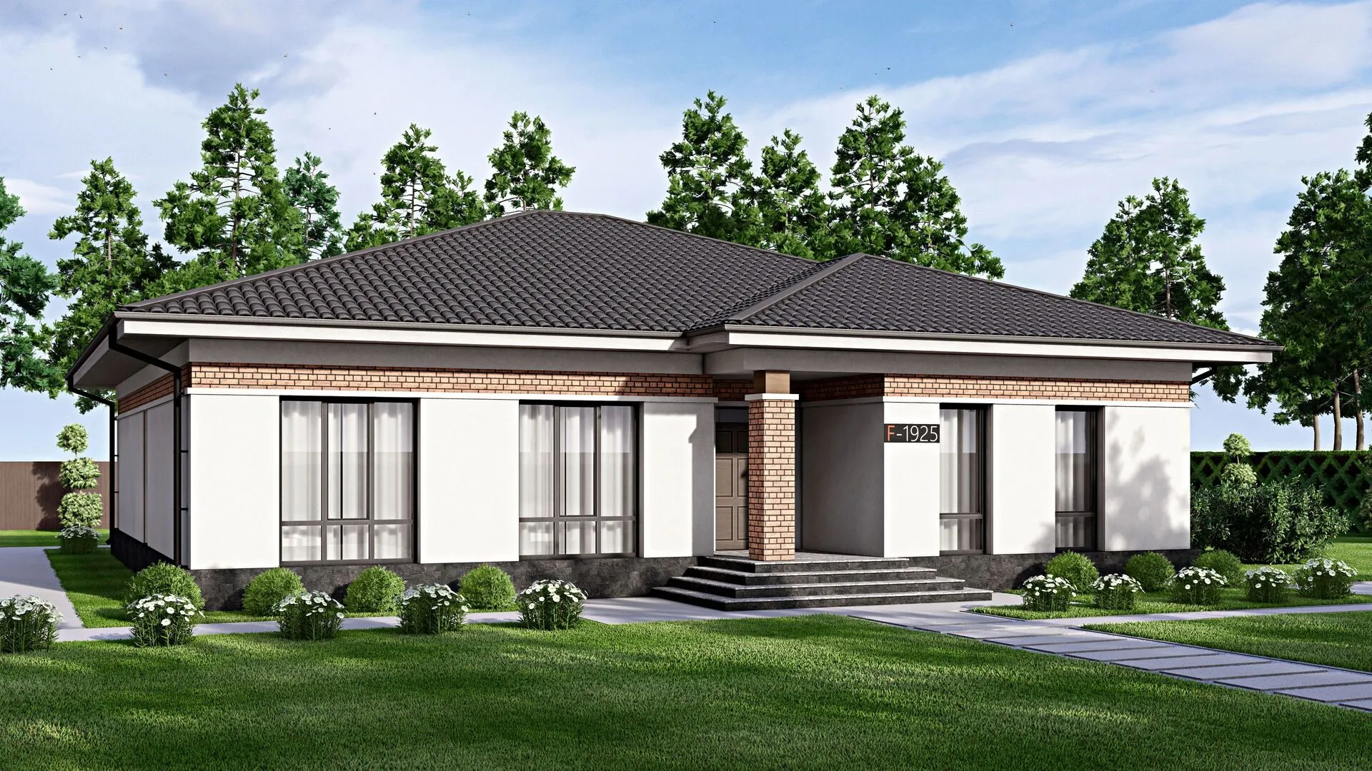 Одноэтажный дом Fixplans-1925