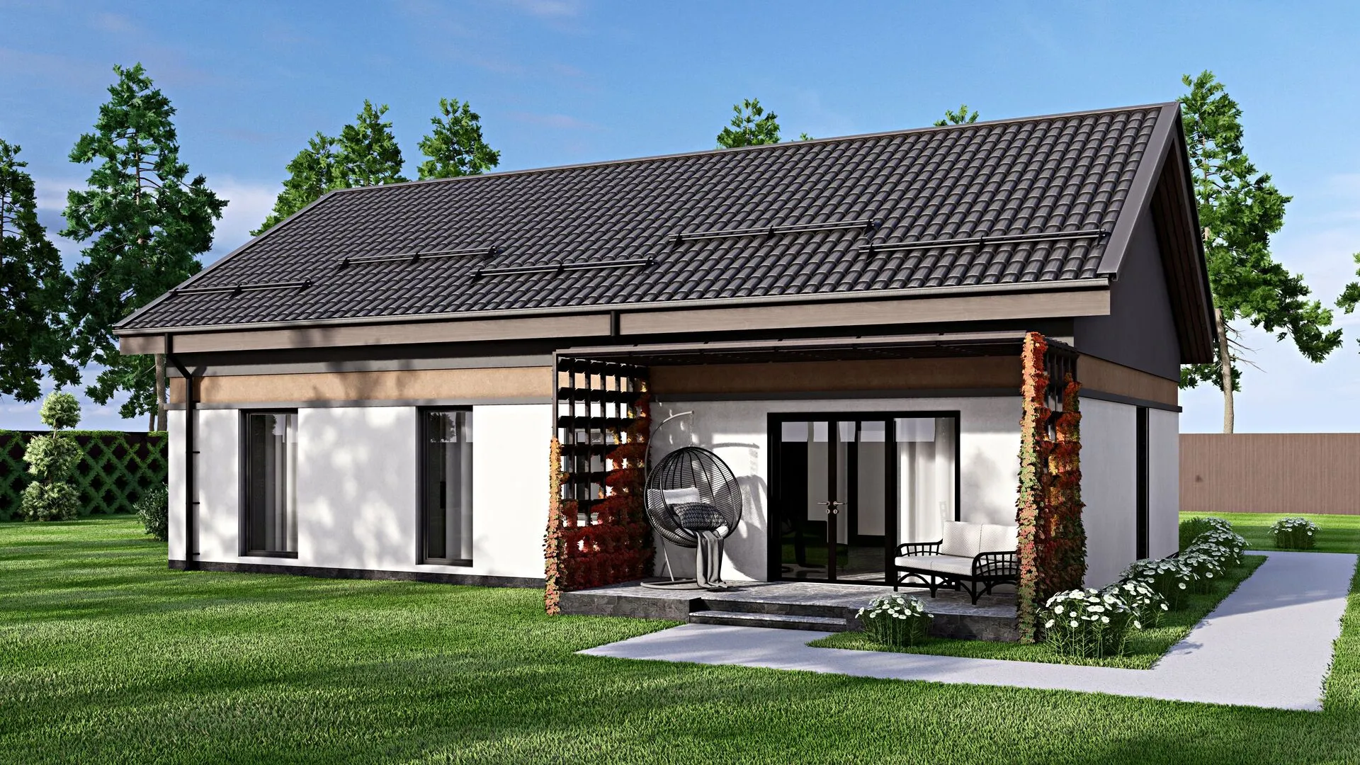 Одноэтажный дом Fixplans-1988