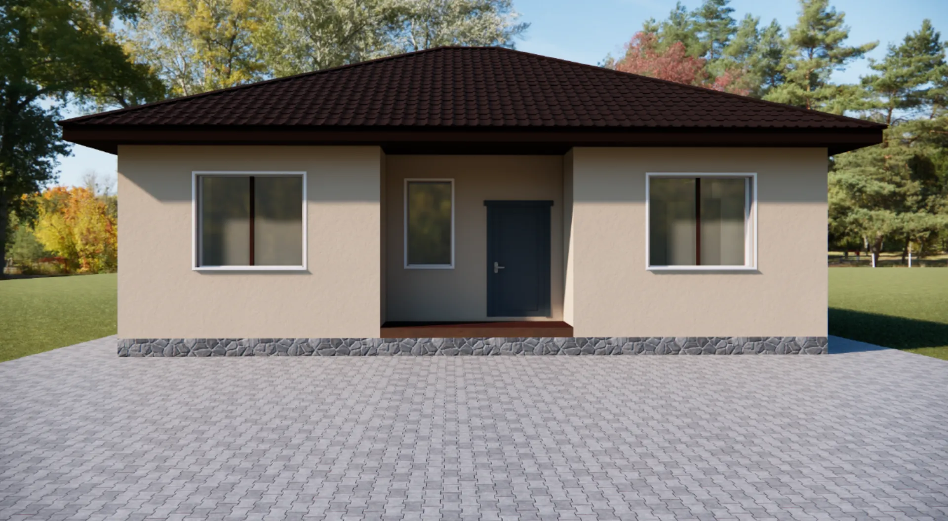 Одноэтажный дом ПГ -10