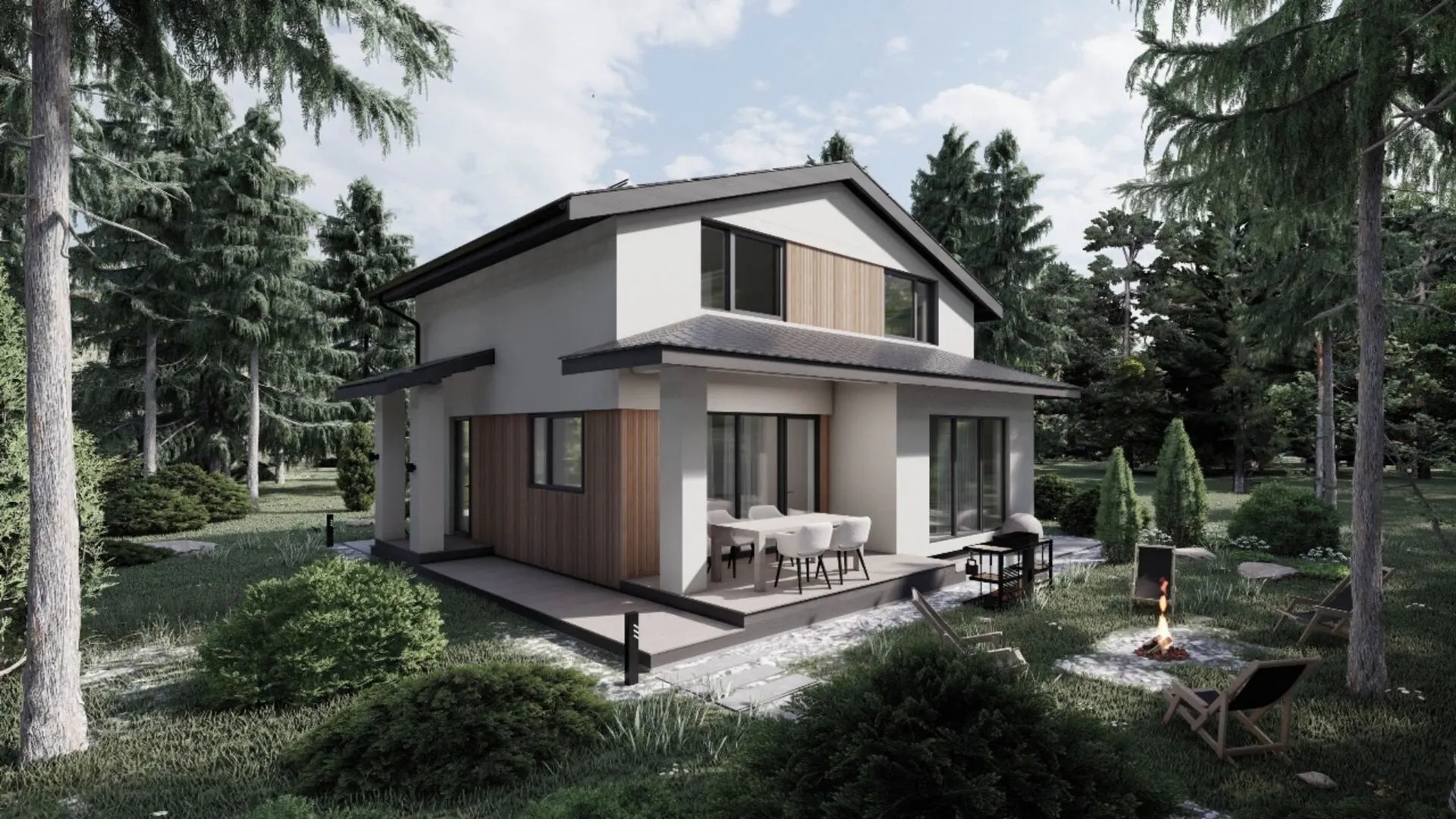 Двухэтажный дом - Family 01