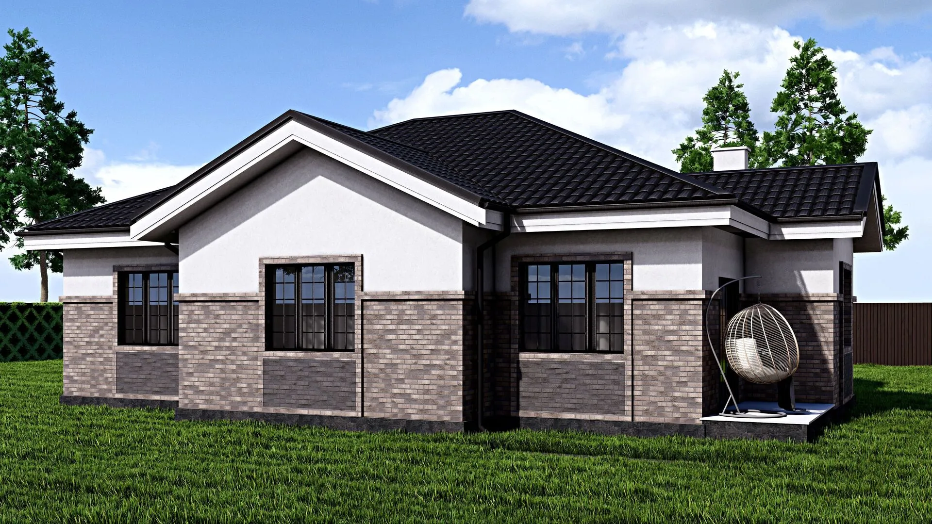 Одноэтажный дом FIXPLANS - 0836
