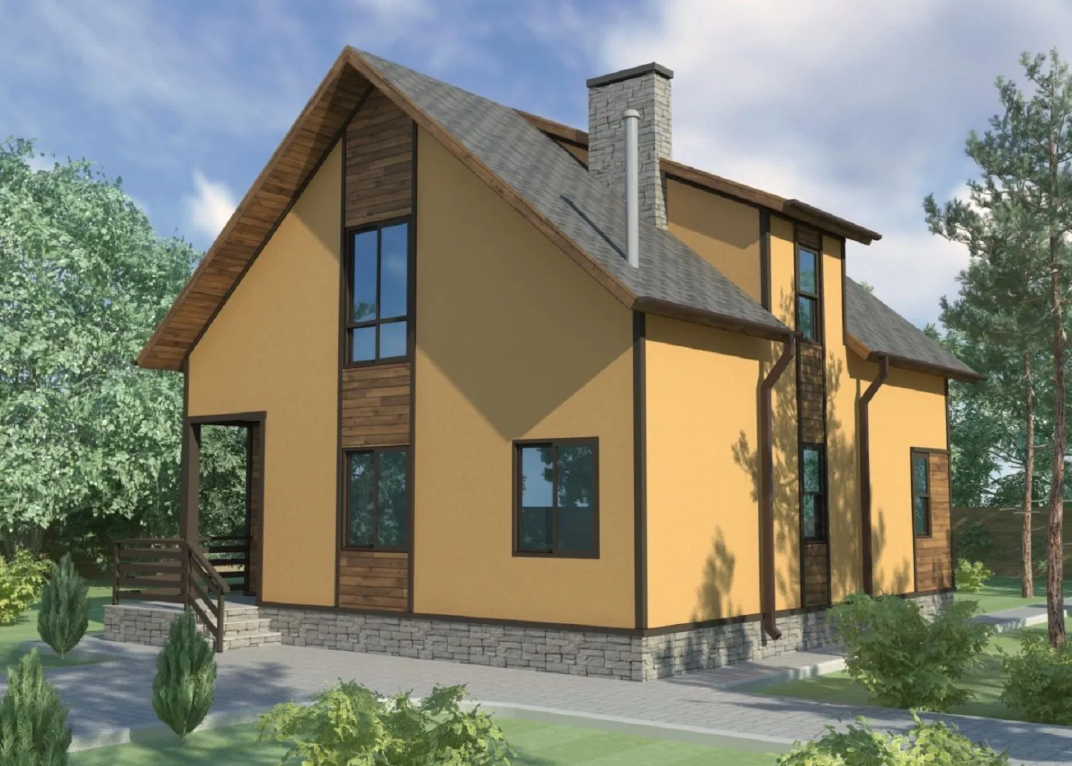 Проект дома из сип-панелей 